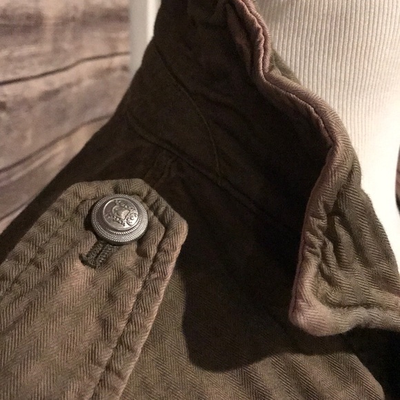 Free People Cotton Twill Military Jacket Small - Picture 5 of 7